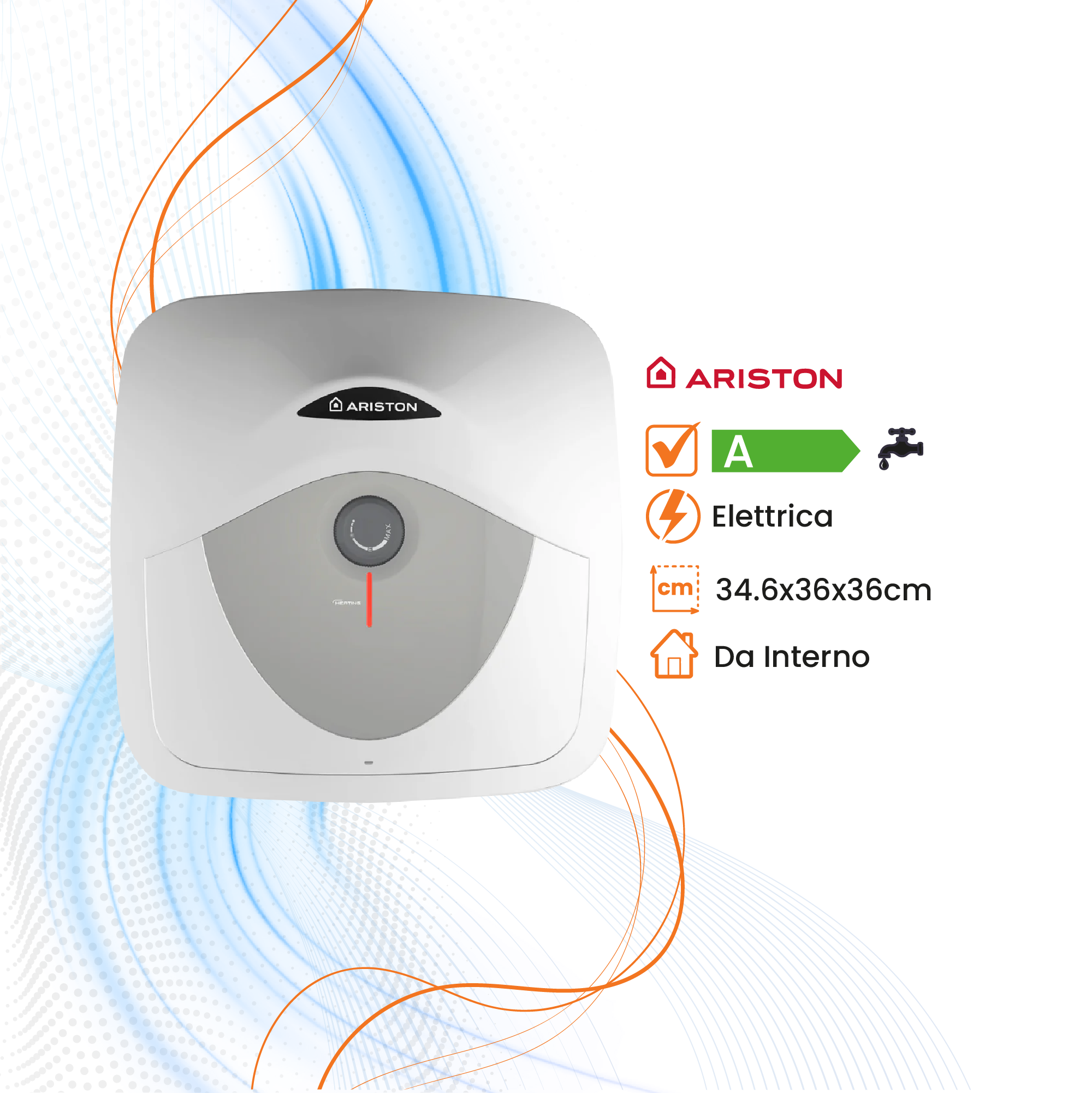 Scaldabagno Ariston Andris RS Elettrico Sopralavello/Sottolavello - Climaprime