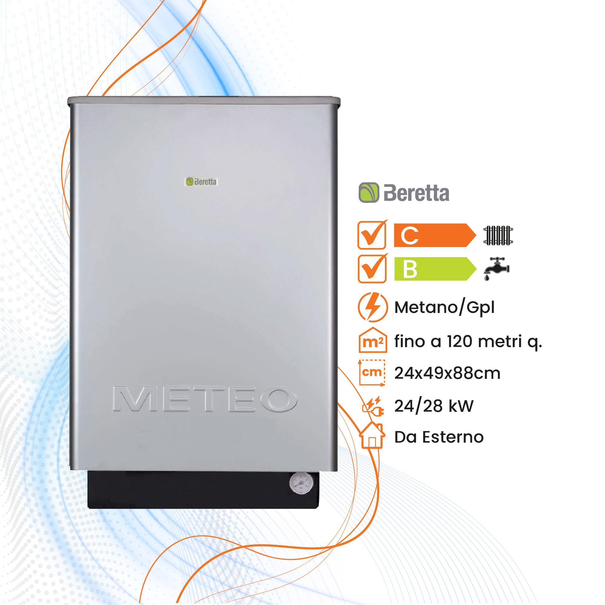 Caldaia Beretta Meteo LX CAI a Camera Aperta - Climaprime