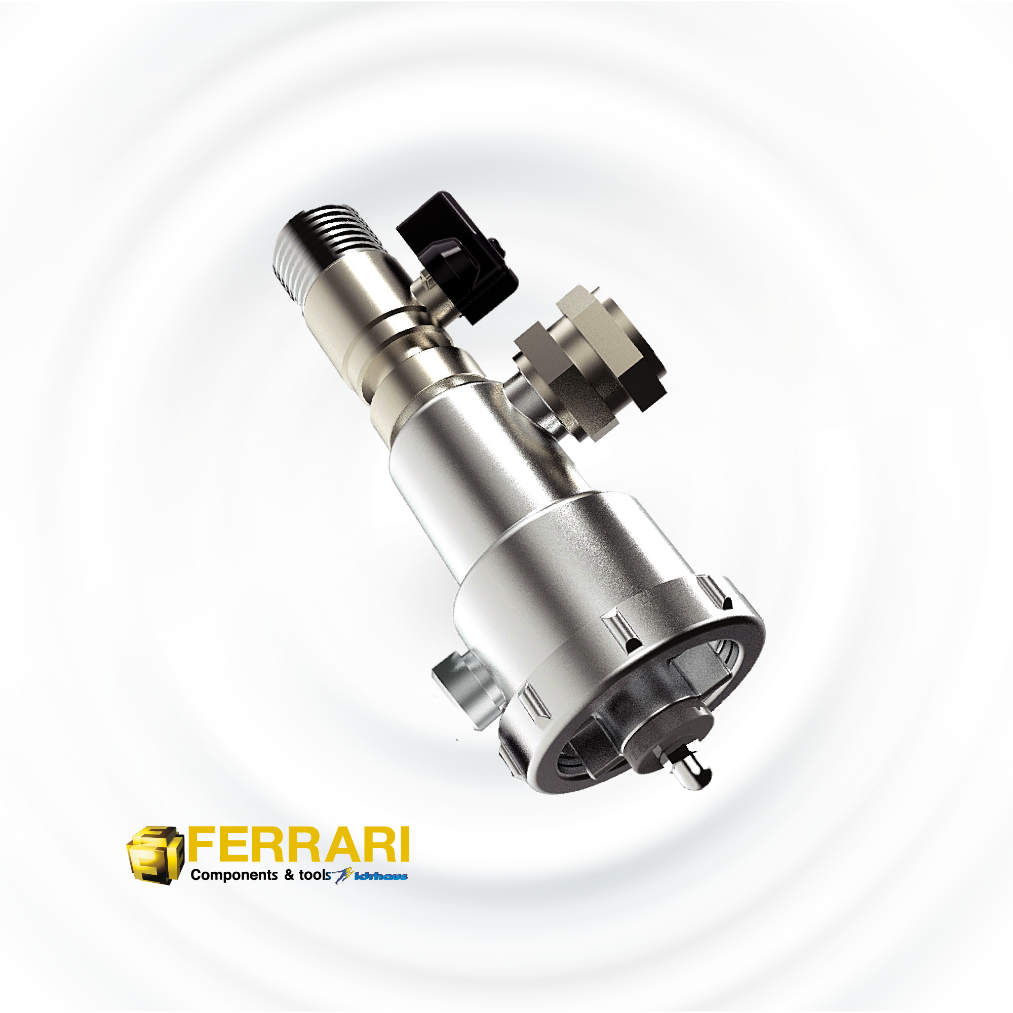 DEFANGATORE MAGNETICO FERRARI MAG.8 IN OTTONE NICHELATO 3/4" MF - Climaprime