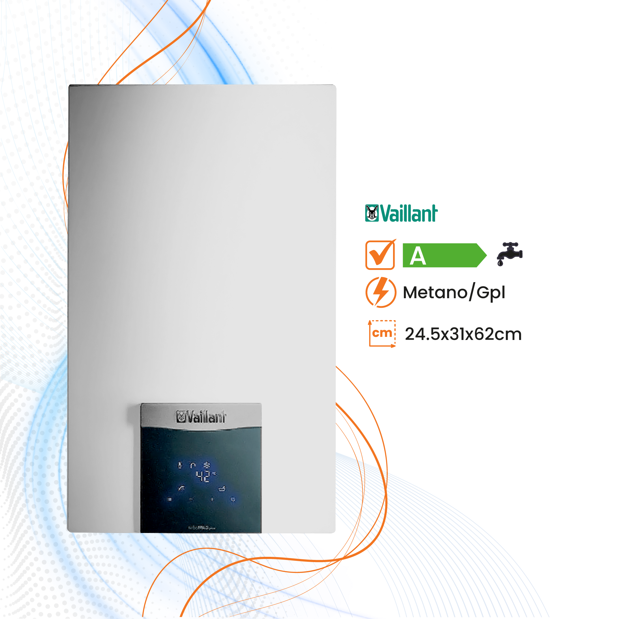 Scaldabagno Vaillant TurboMAG plus low NOx a Gas Camera Stagna - Climaprime