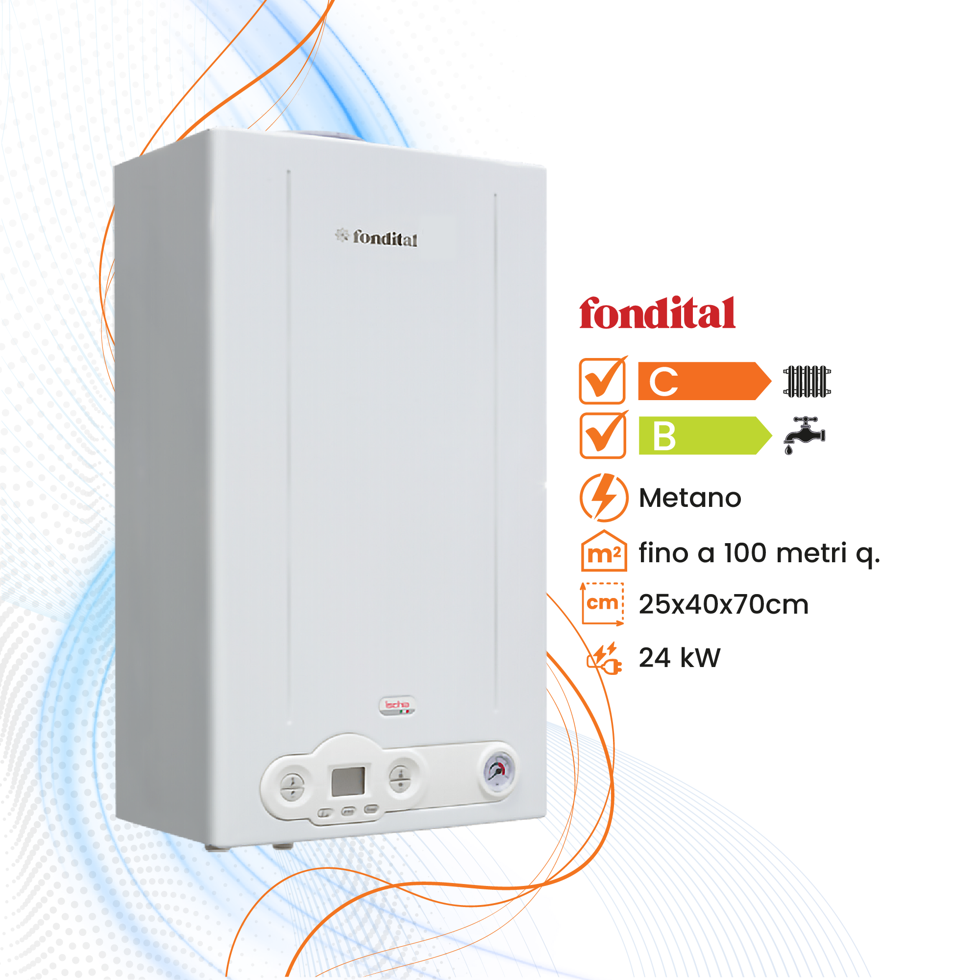 Caldaia Fondital Ischia Pro CTN 24Kw a Camera Aperta - Climaprime