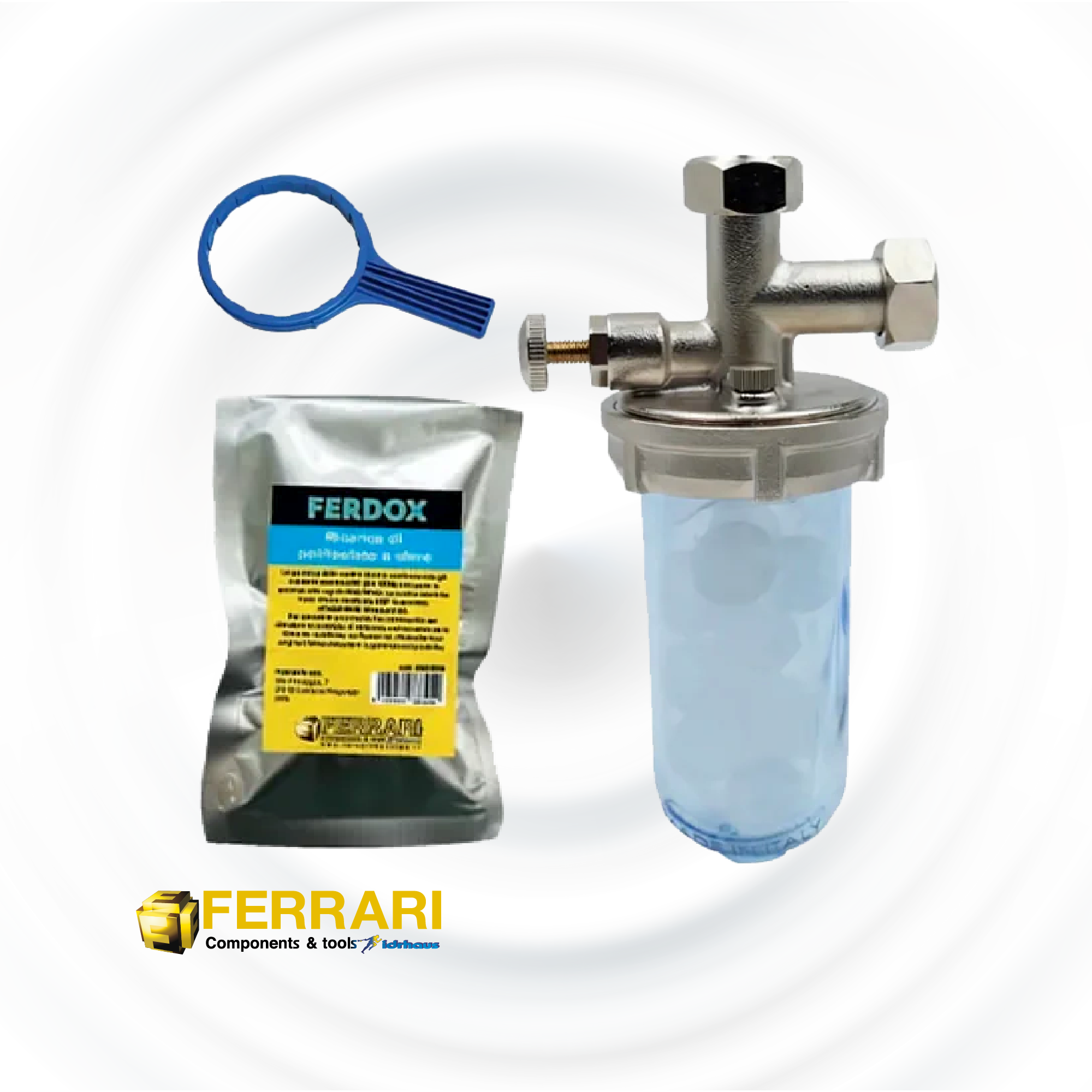 DOSATORE PROPORZIONALE DI POLIFOSFATI FERRARI FERDOX A SFERE 1/2” - Climaprime