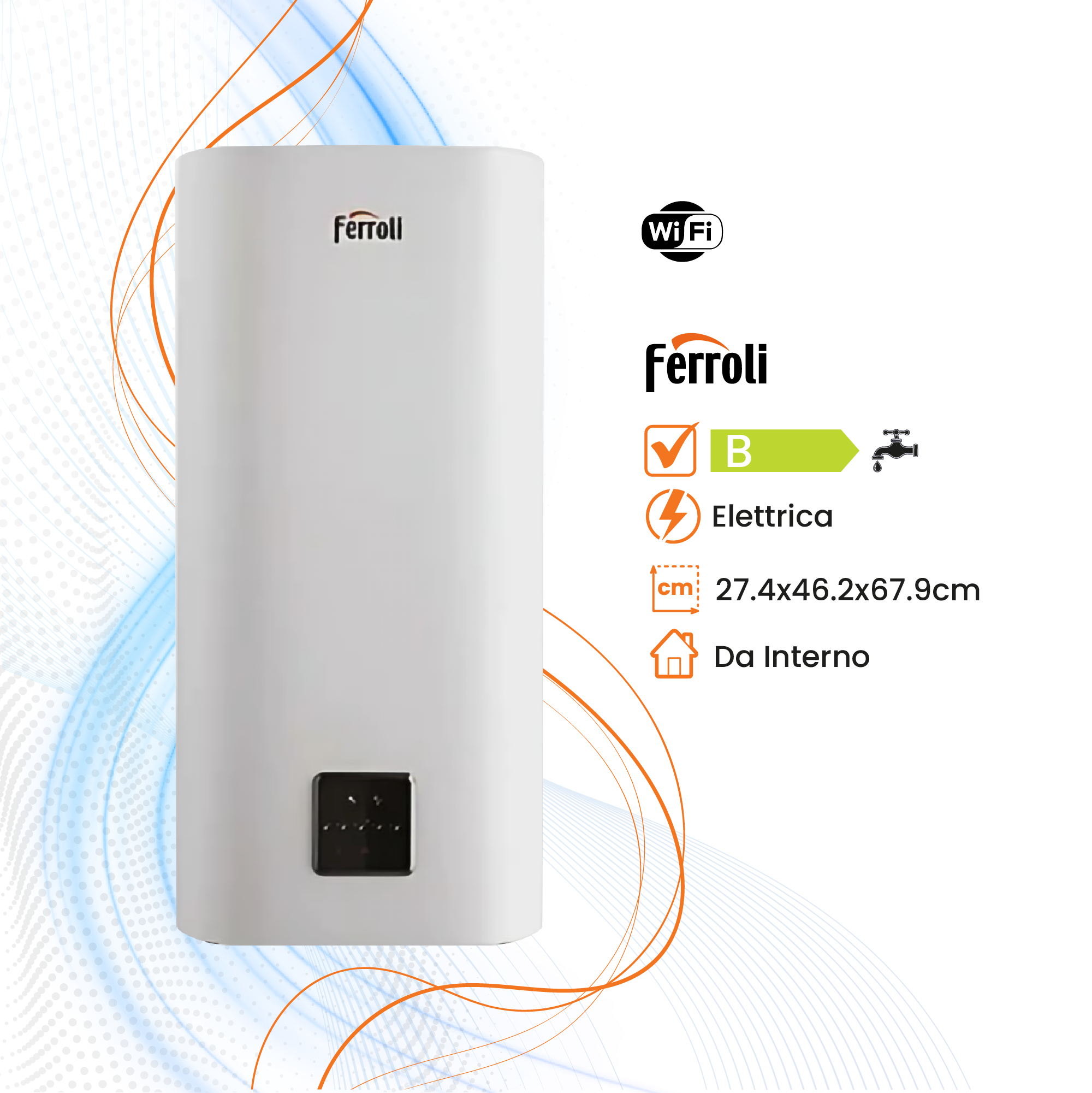 Scaldabagno Ferroli Titano Twin Elettrico WiFi - Climaprime