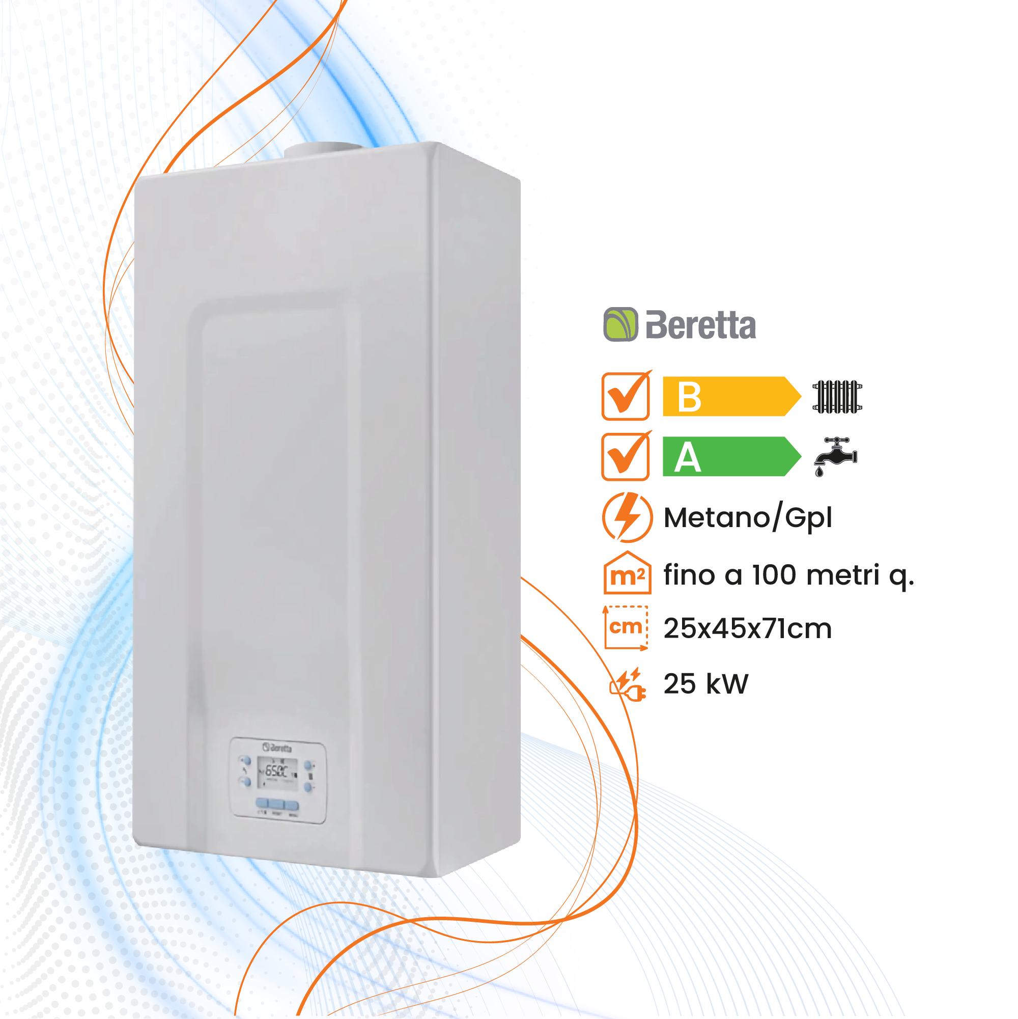 Caldaia Beretta Ciao At Low Nox 25Kw a Condensazione - Climaprime