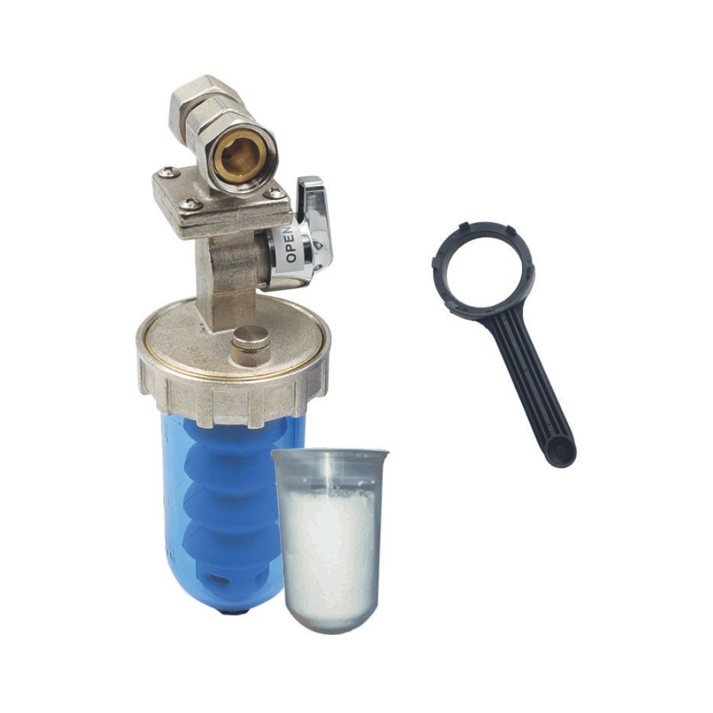 DOSATORE PROPORZIONALE DI POLIFOSFATI IN POLVERE CON BY-PASS FERRARI DOSAFER  1/2" - Climaprime