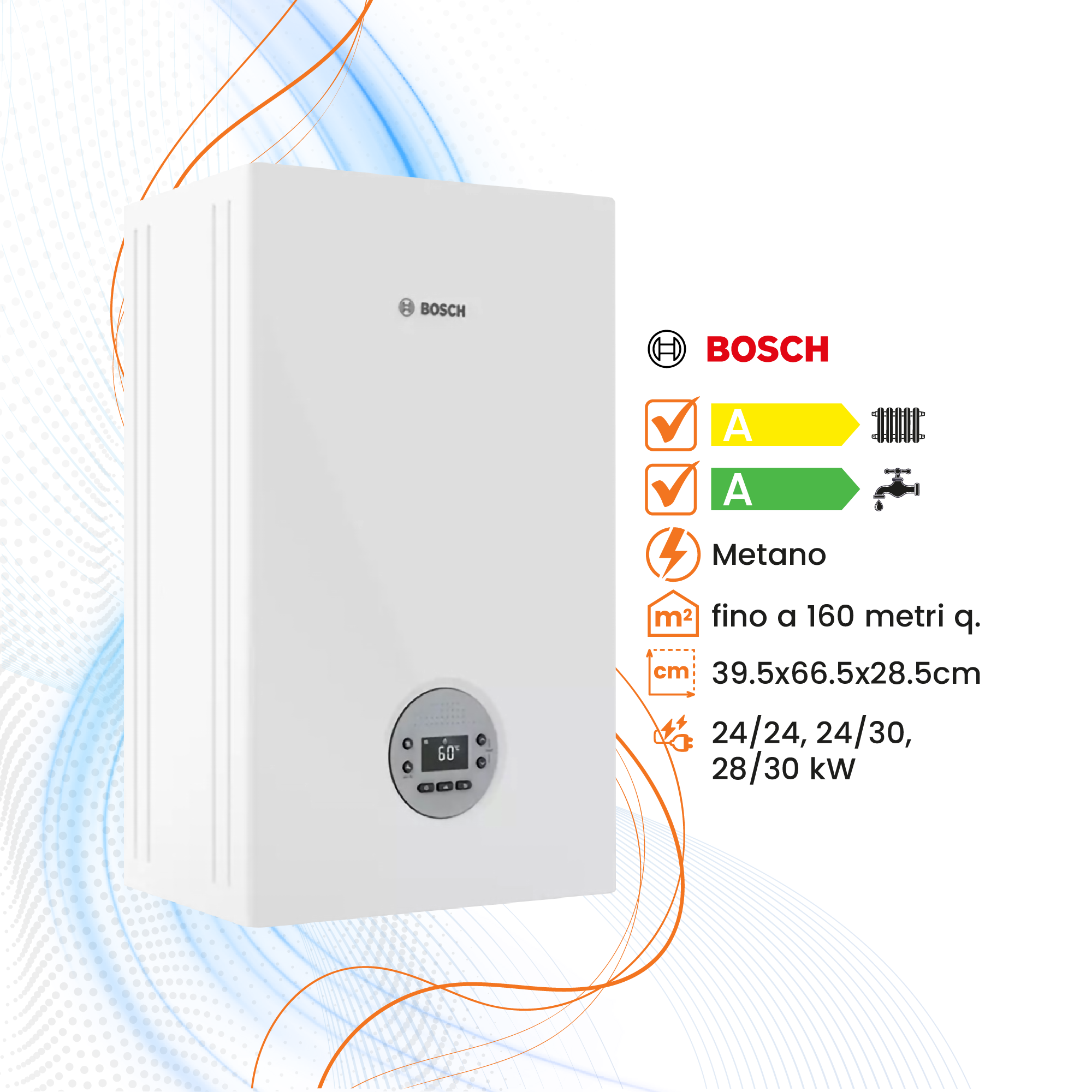 Caldaia Bosch Condens 1200W a Condensazione - Climaprime