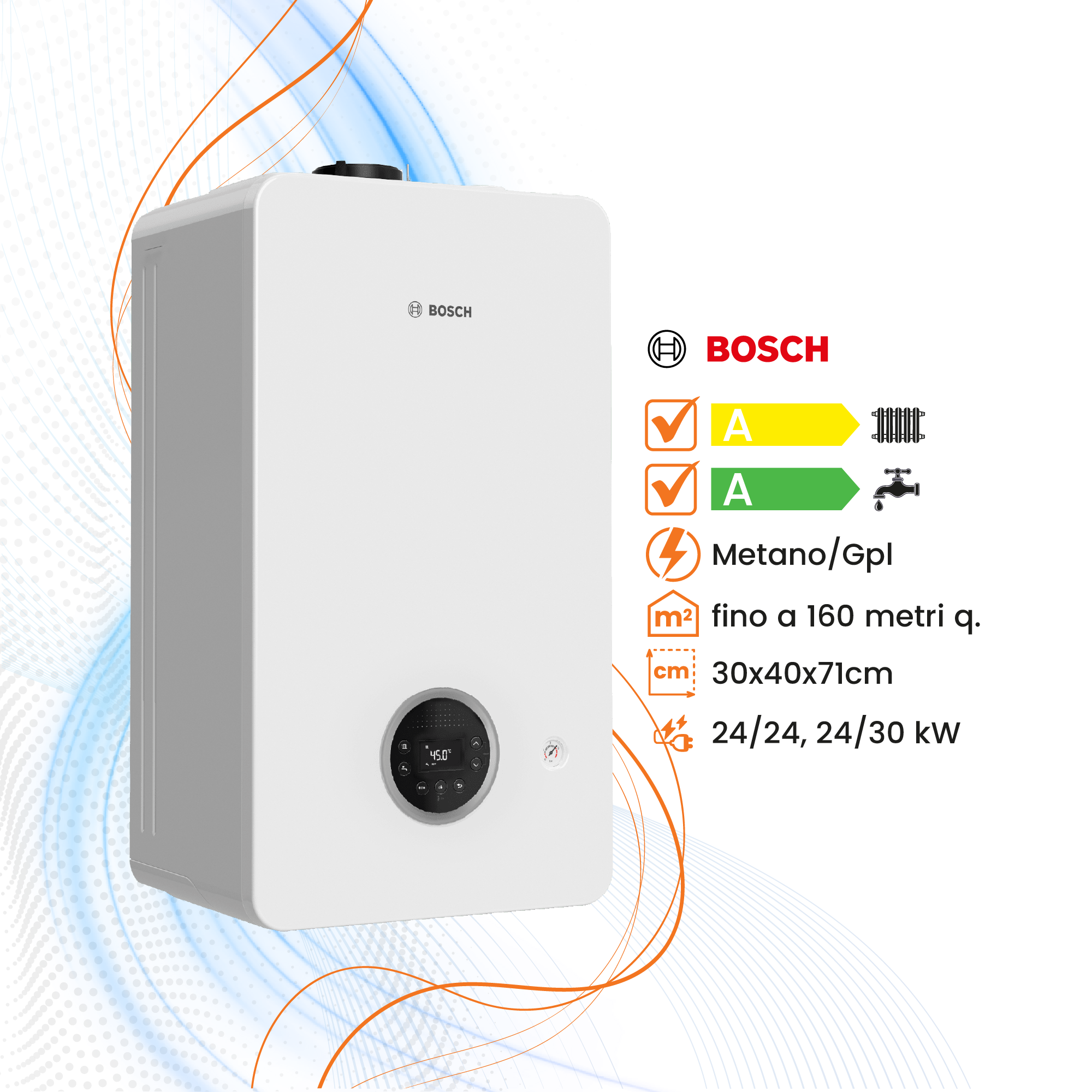 Caldaia Bosch Condens 2300W a Condensazione - Climaprime