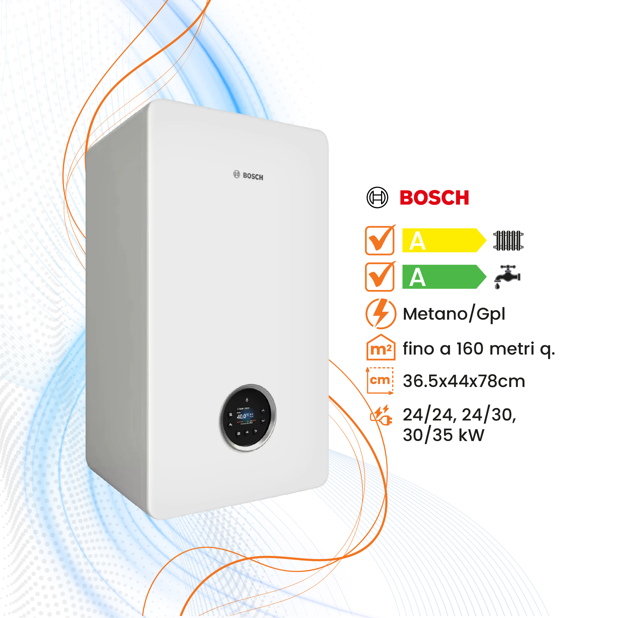 Caldaia Bosch Condens Gc5700i W a Condensazione - Climaprime