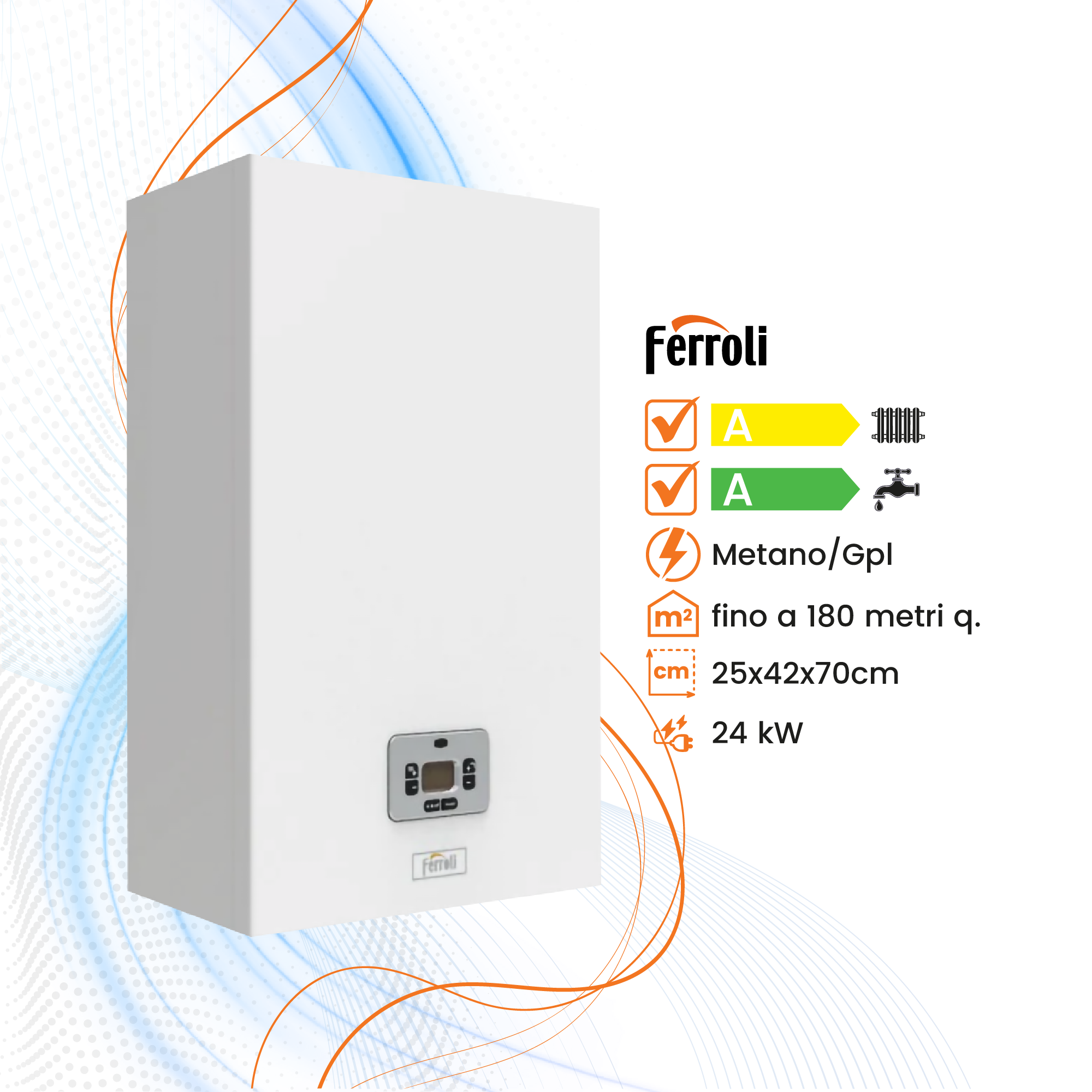 Caldaia Ferroli Bluehelix Theta 24 C a Condensazione - Climaprime