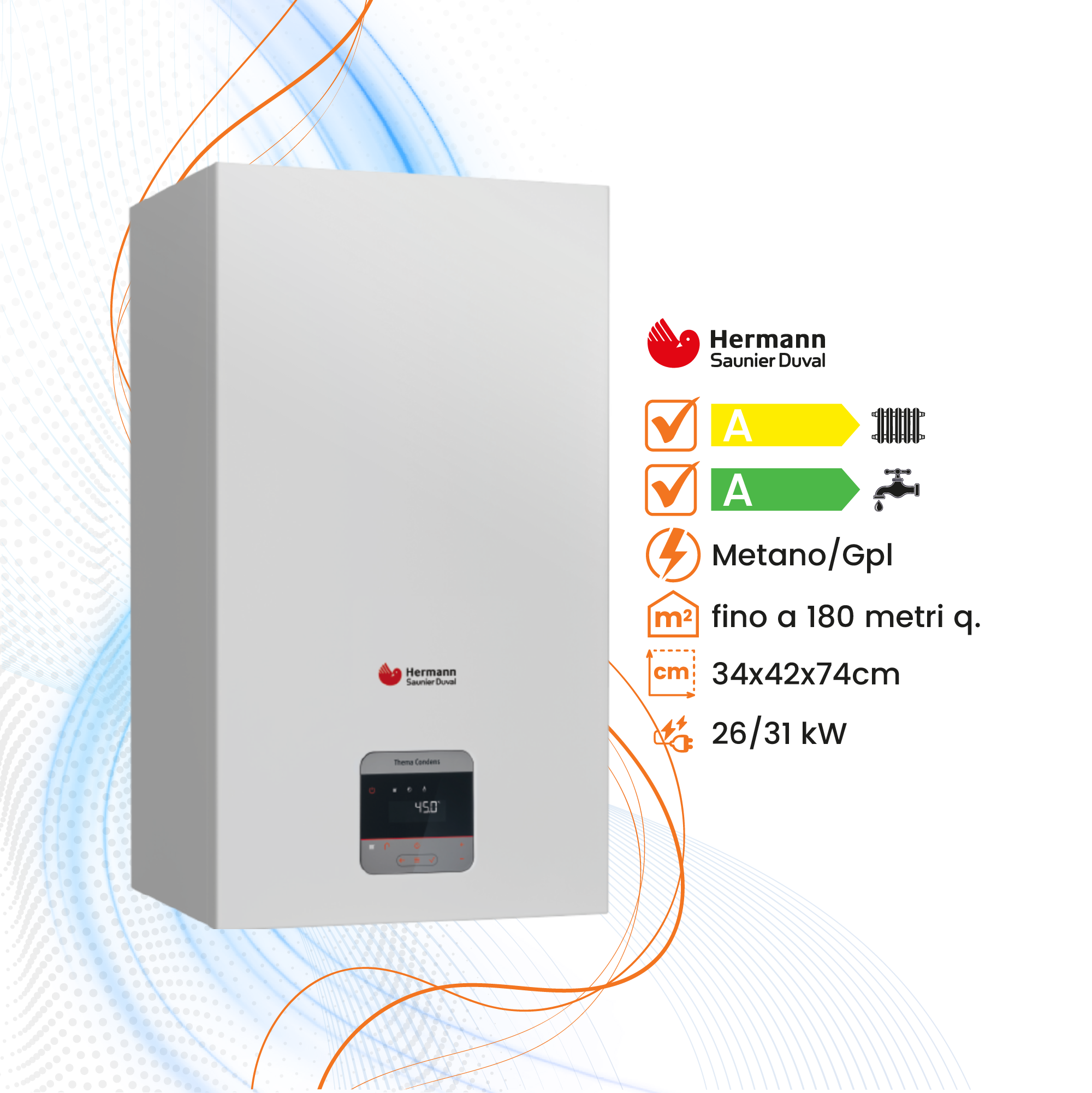Caldaia Hermann Saunier Duval Thema Condens IS a Condensazione - Climaprime