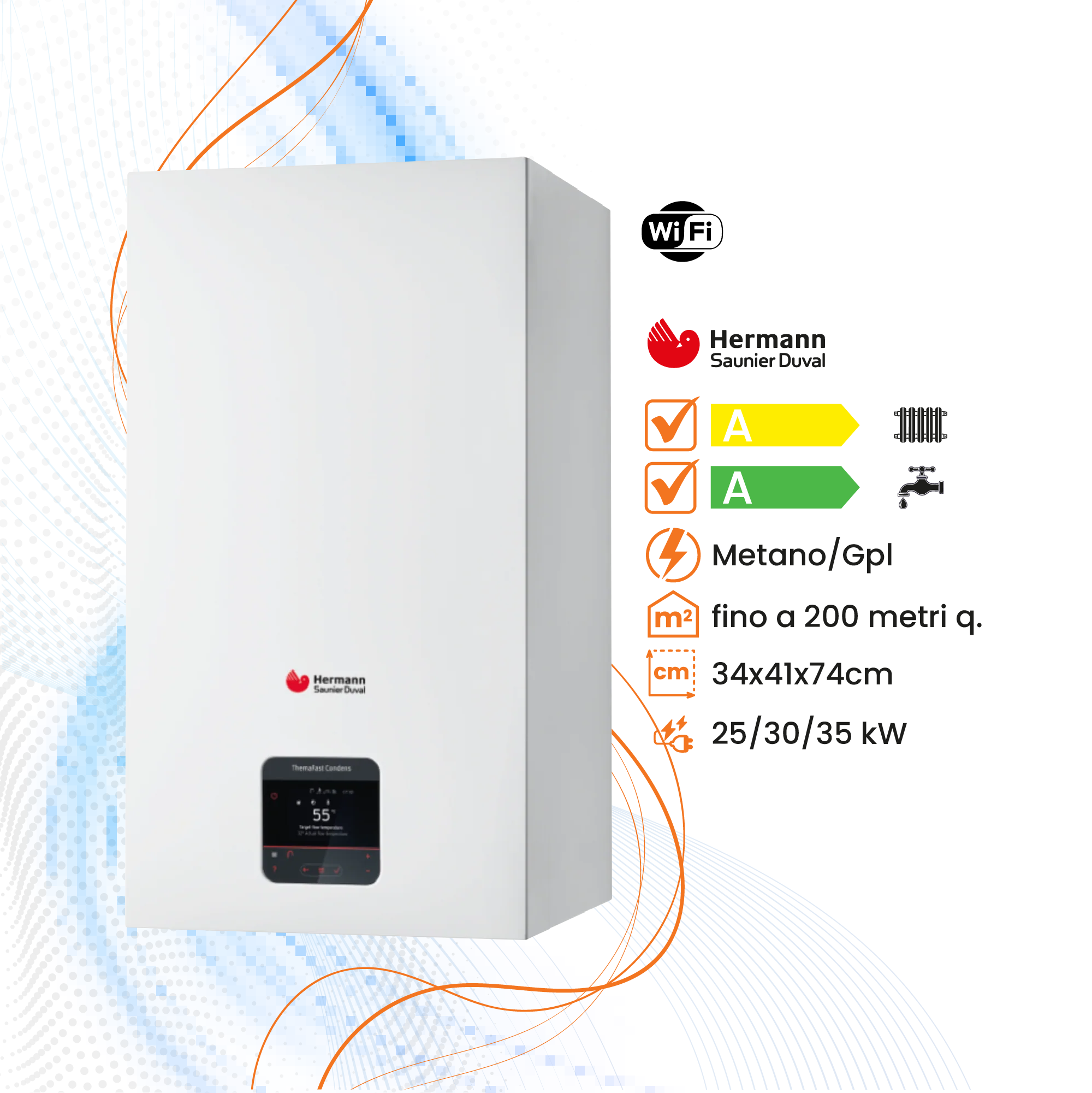 Caldaia Hermann Saunier Duval ThemaFast Condens a Condensazione - Climaprime