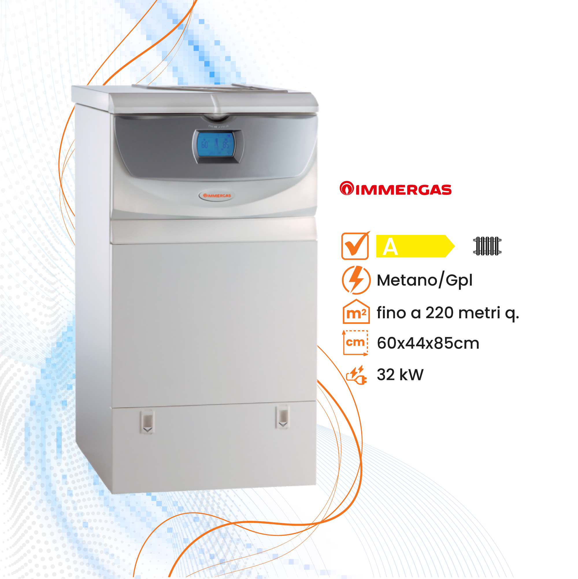 Caldaia Immergas Ares Condensing 32 Erp a Condensazione - Solo Riscaldamento - Climaprime