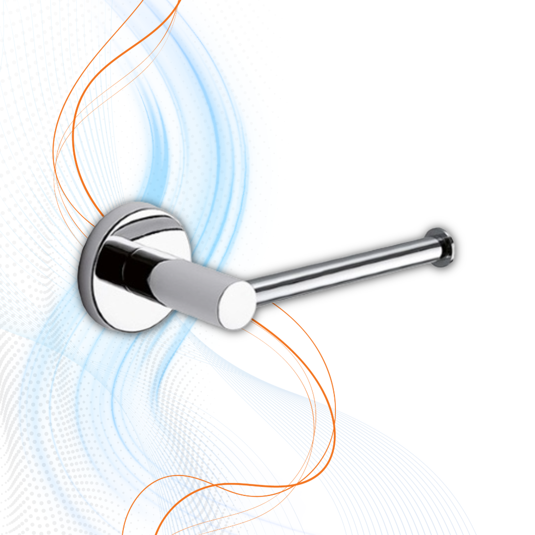 Porta Rotolo Gedy Cromo E Acciaio Serie Felce