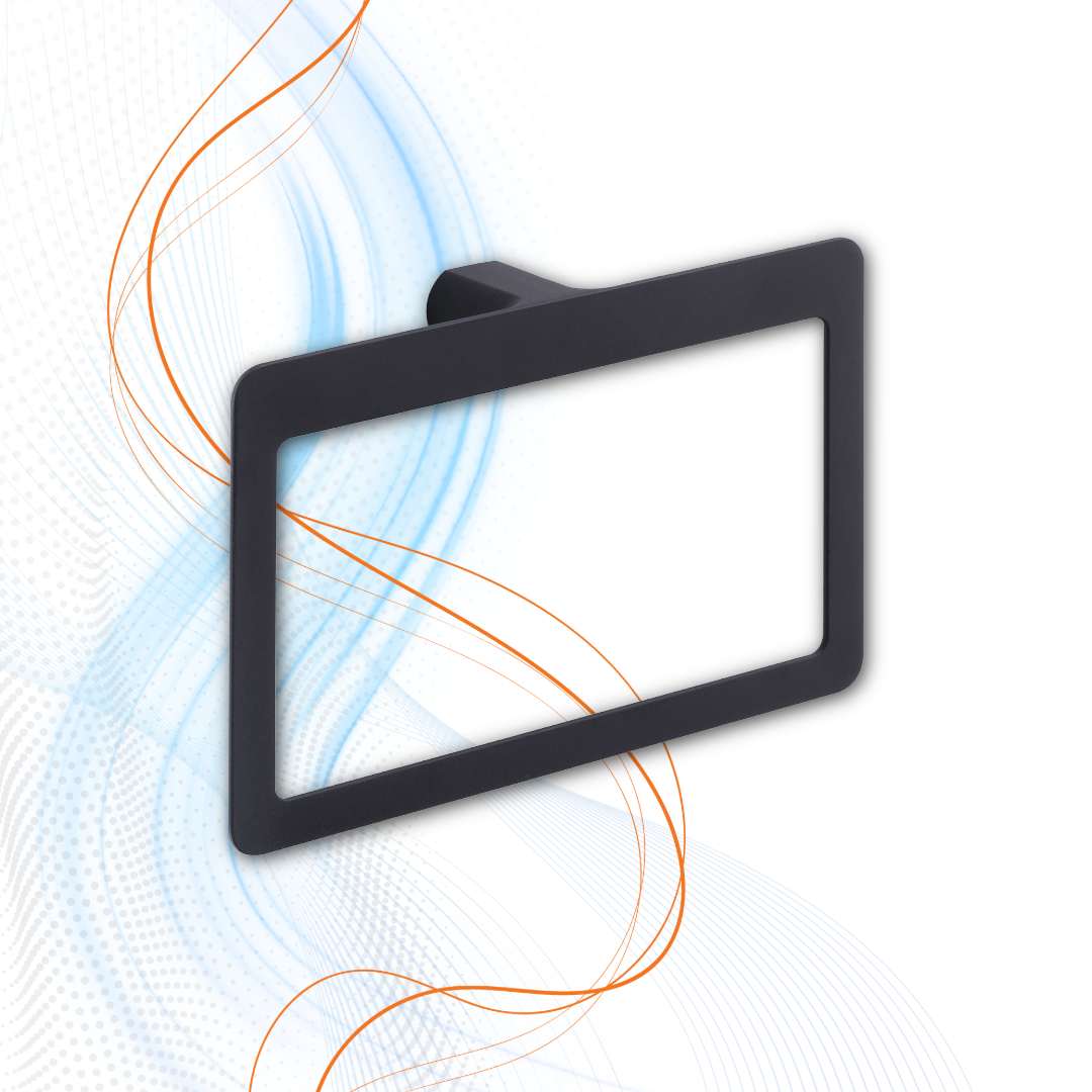 Porta Salviette Ad Anello Gedy Serie Pirenei In Ottone Nero Matt