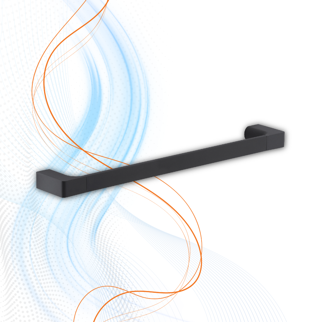 Porta Salviette Gedy Serie Pirenei In Ottone Nero Matt