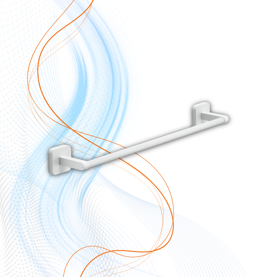 Porta Salviette Gedy Serie Tonga In Acciaio Inox Bianco Matt