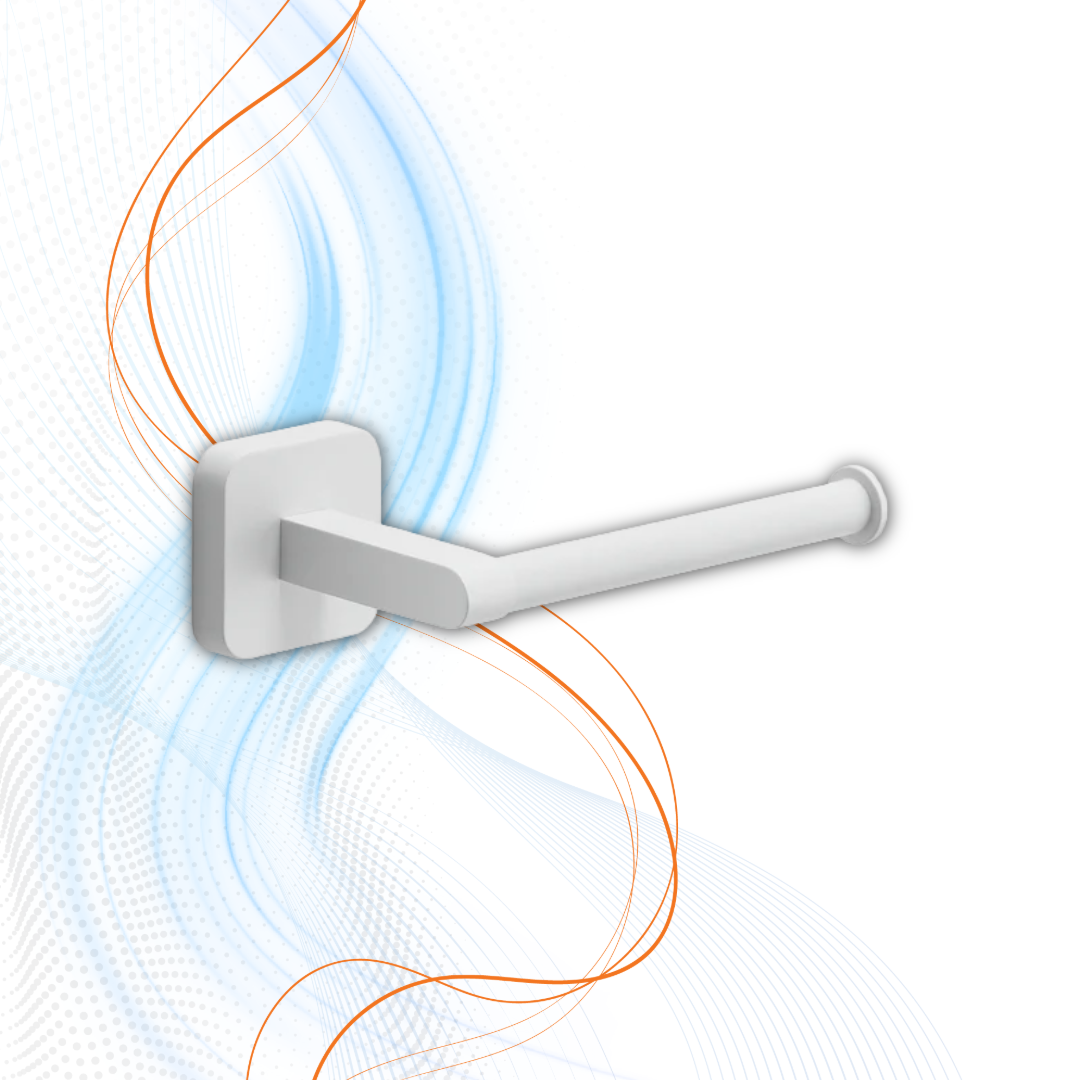 Porta Rotolo Gedy Serie Tonga In Acciaio Inox Bianco Matt