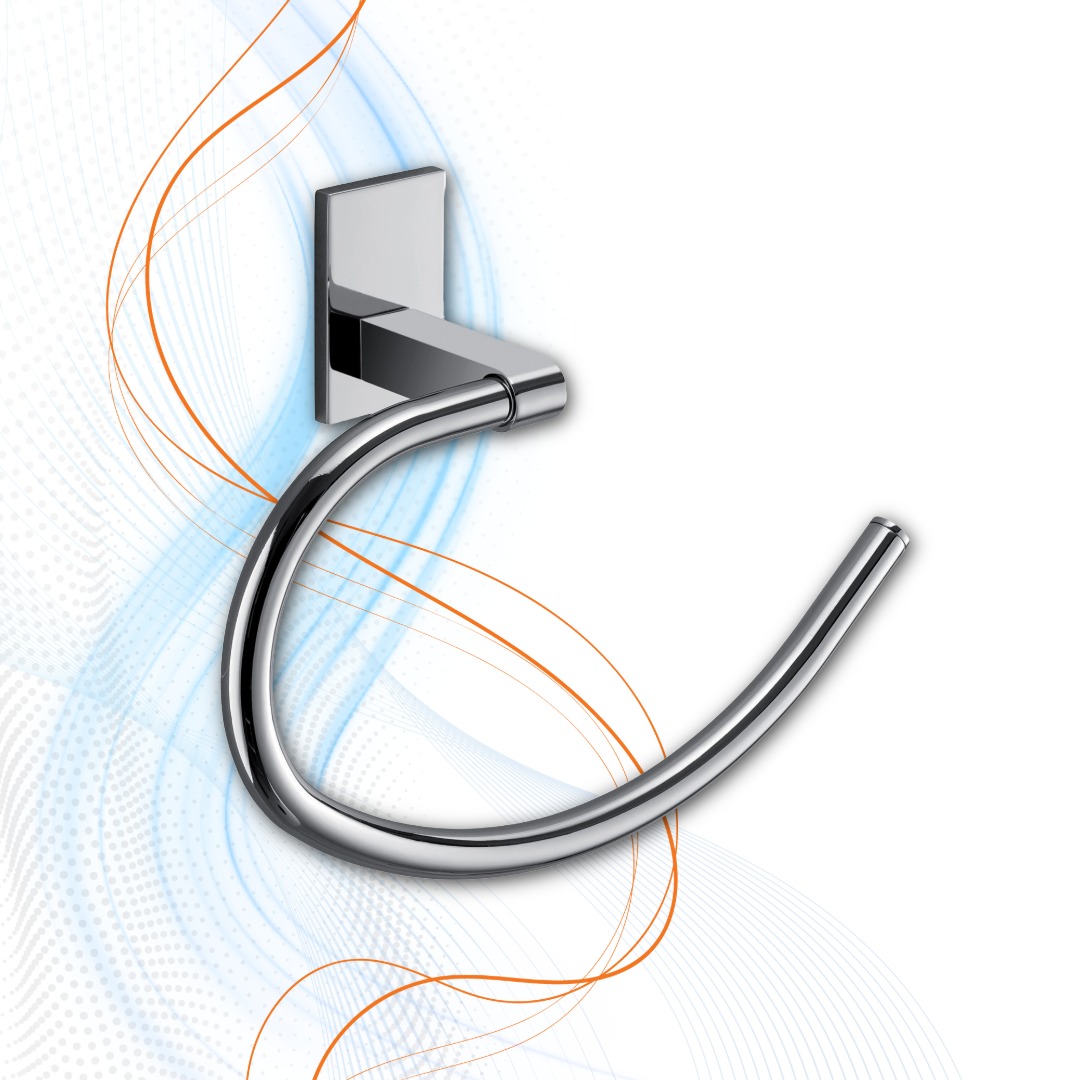 Porta Salviette Ad Anello Gedy Serie Maine In Acciaio Inox