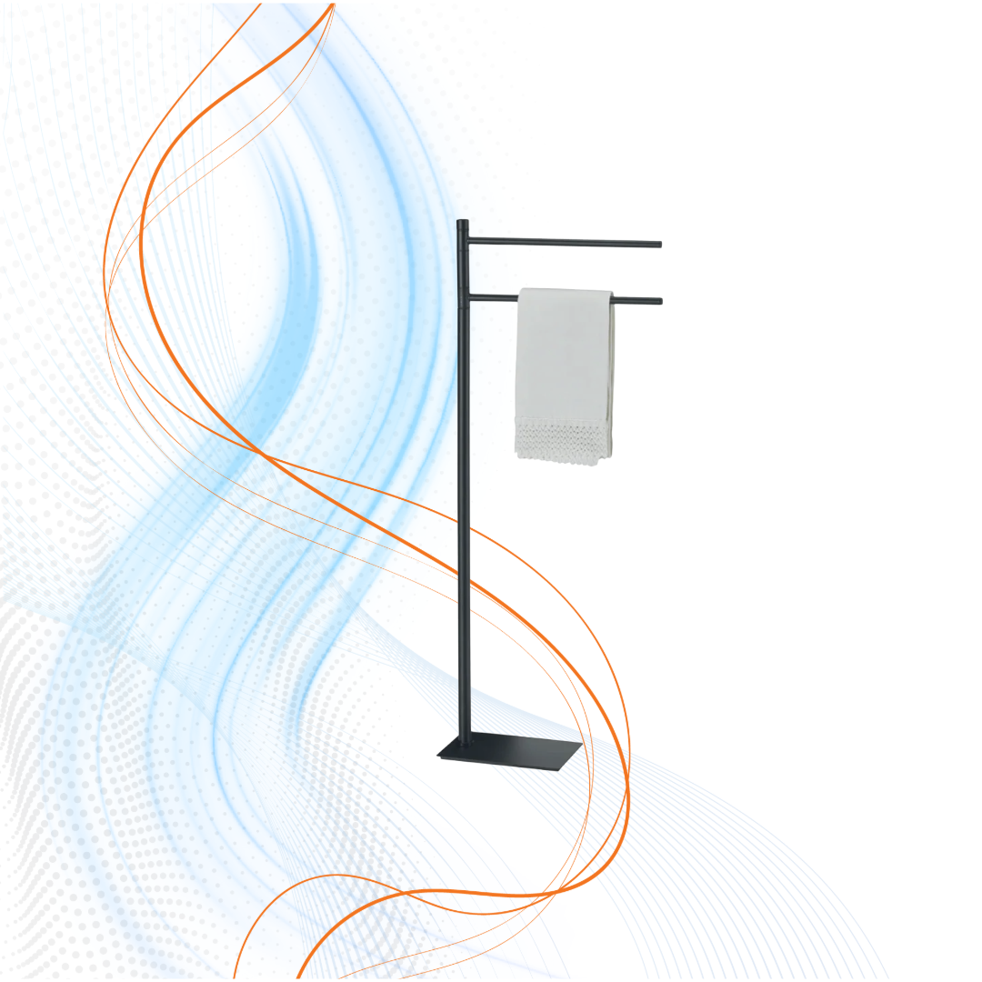 Piantana Portasalviette Trilly Nero Opaco Gedy