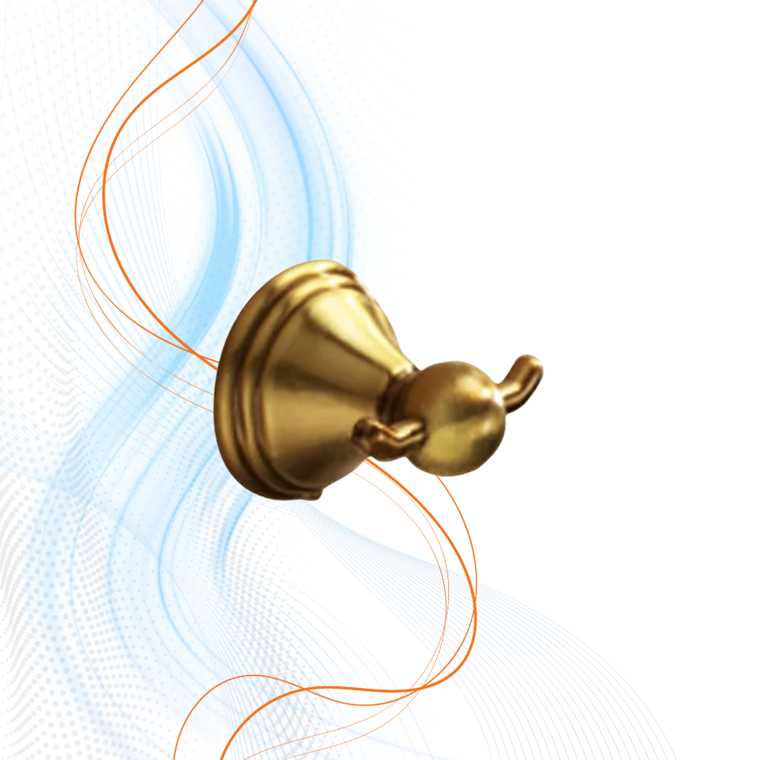 Appendiabiti Doppio In Bronzo Gedy Acciaio Inox Cromall