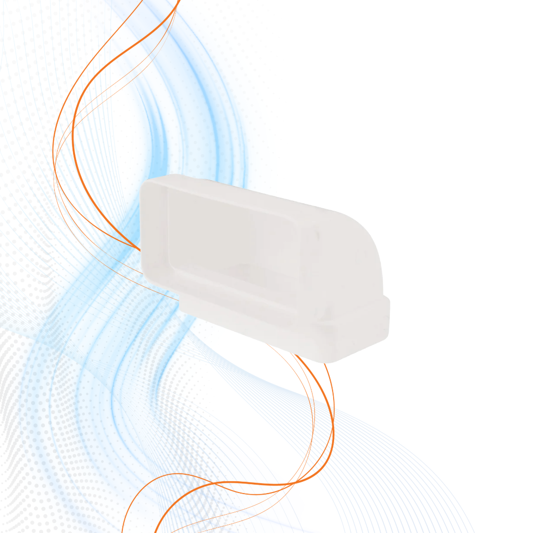 Gomito 90° Rettangolare Verticale Vecamco