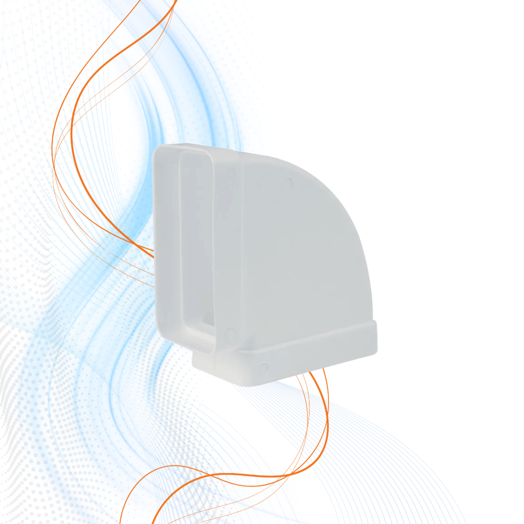 Gomito 90° Rettangolare Orizzontale Vecamco