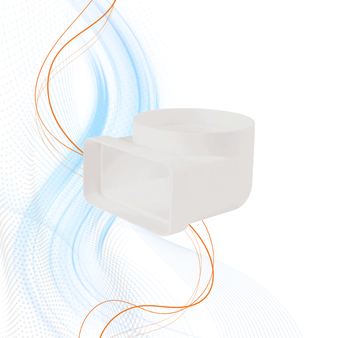 Gomito 90° Da Rettangolare A Circolare Vecamco