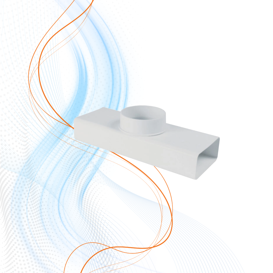 Raccordo a T Da Rettangolare A Circolare Vecamco