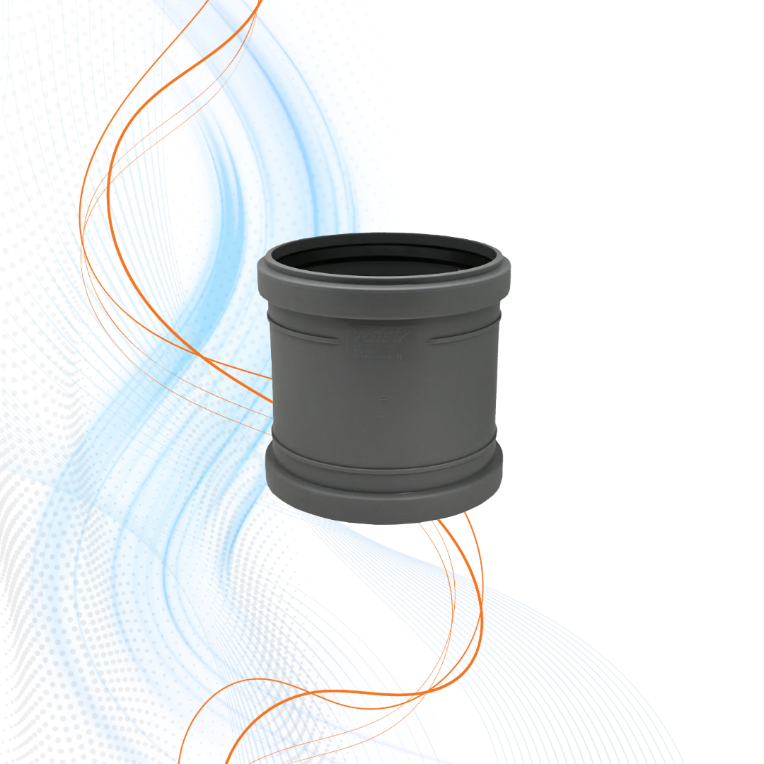 Manicotto C/ Battente Pvc Grigio Gda