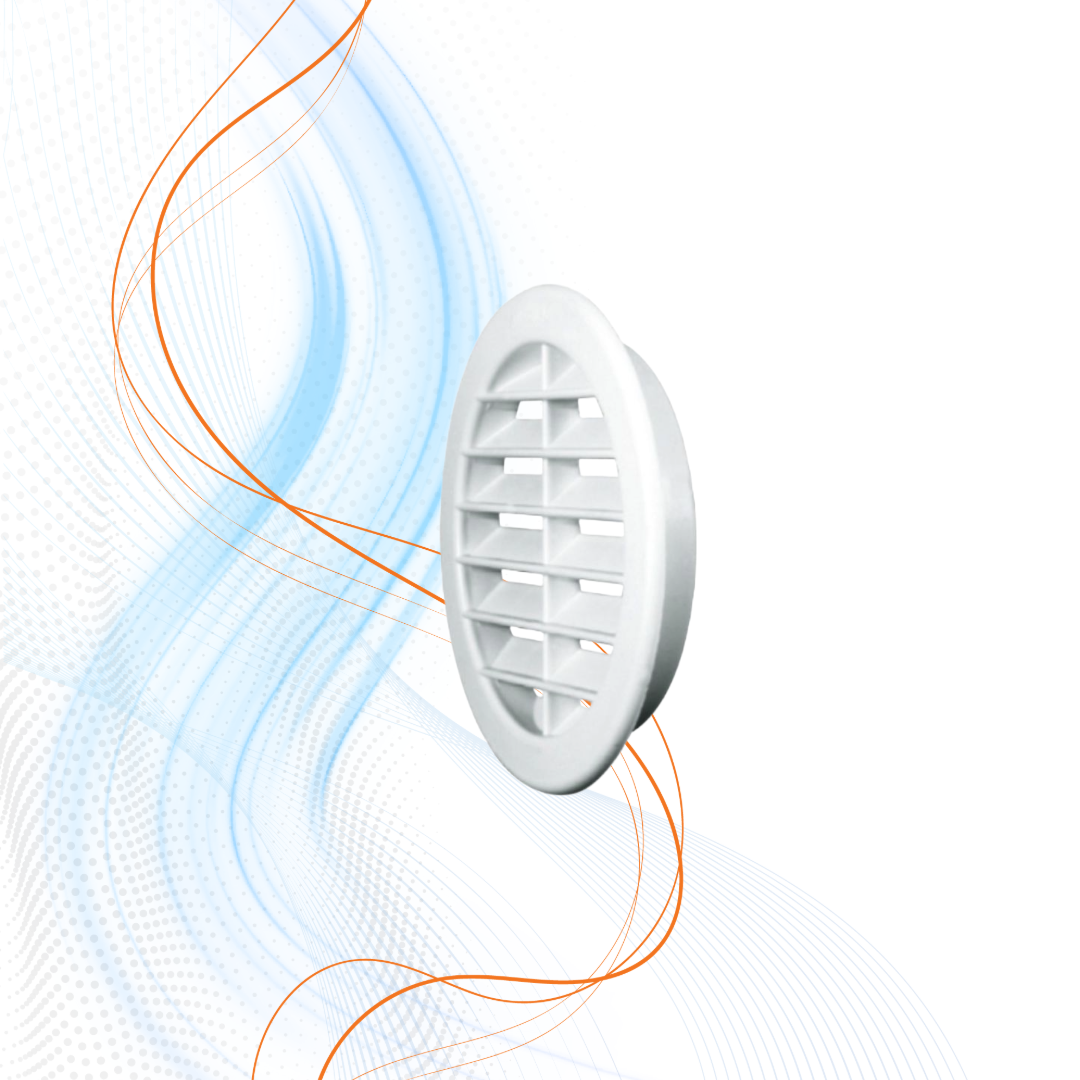 Griglia Tonda Vecamco Ad Incasso Con Rete In Plastica Bianca