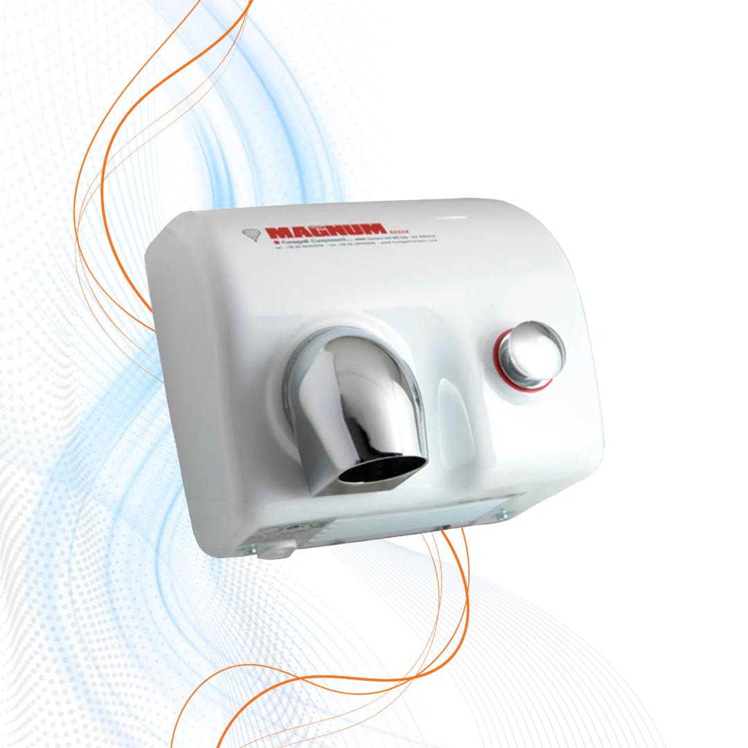 Asciugamani Elettrico A Pulsante Magnum Bianco MG 88p Lem 450 Ep Fumagalli Componenti