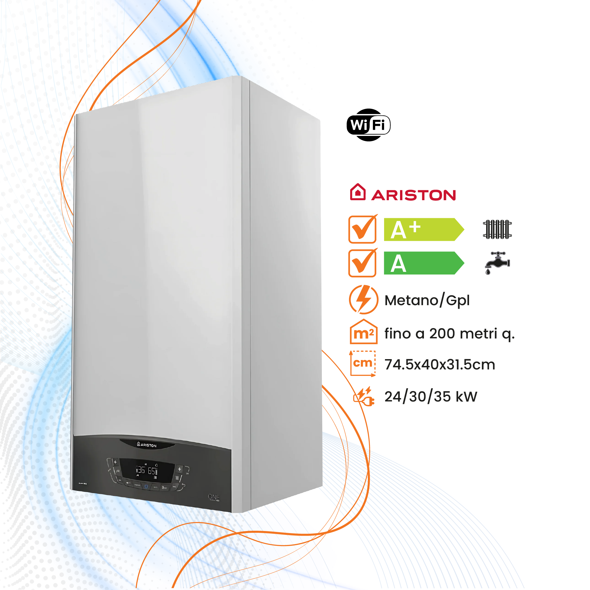 Caldaia Ariston Clas One WiFi a Condensazione - Climaprime