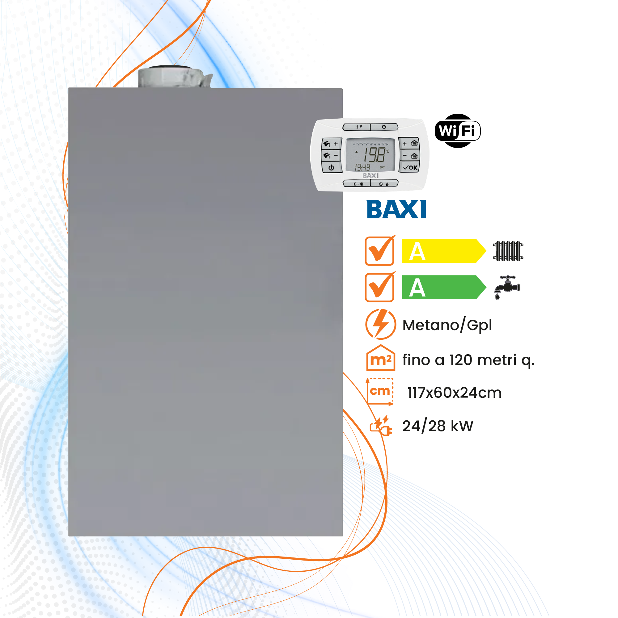Caldaia Baxi Luna Air WiFi a Condensazione - Climaprime