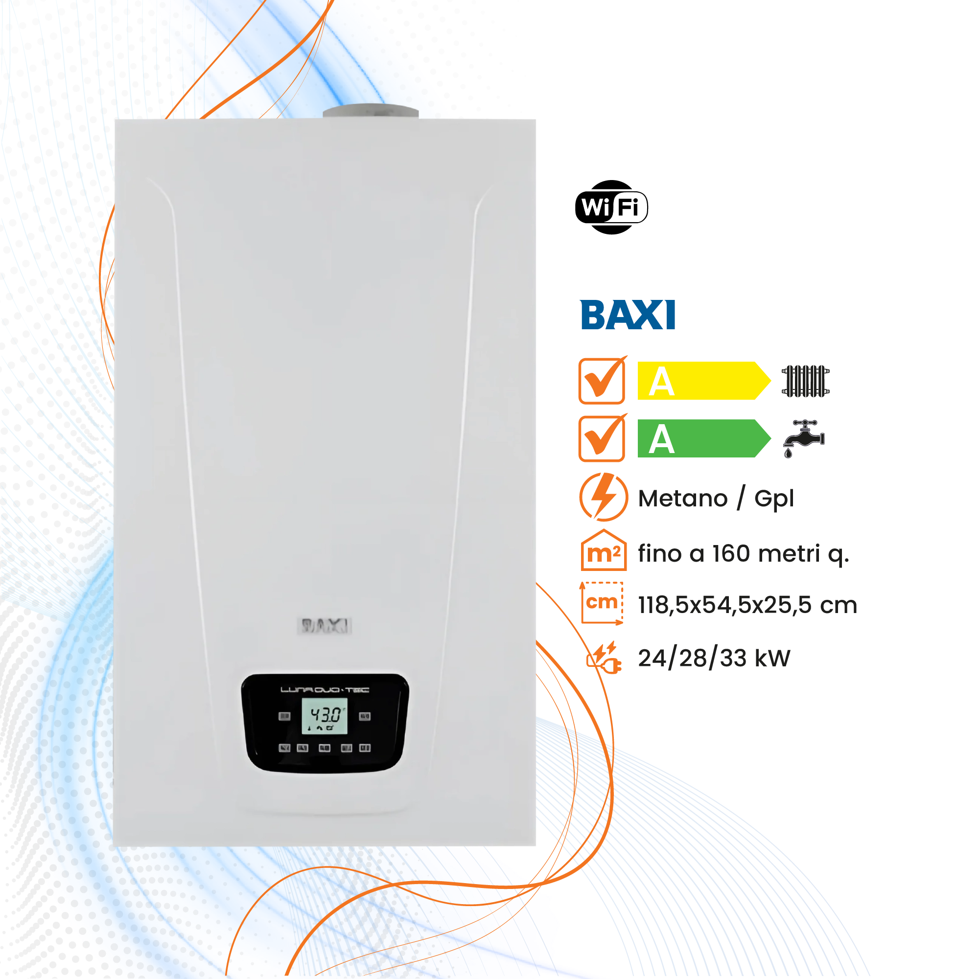 Caldaia Baxi Luna Duo-Tec E a Condensazione - Climaprime