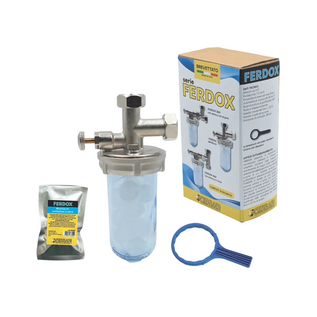 DOSATORE PROPORZIONALE DI POLIFOSFATI FERRARI FERDOX A SFERE 1/2”