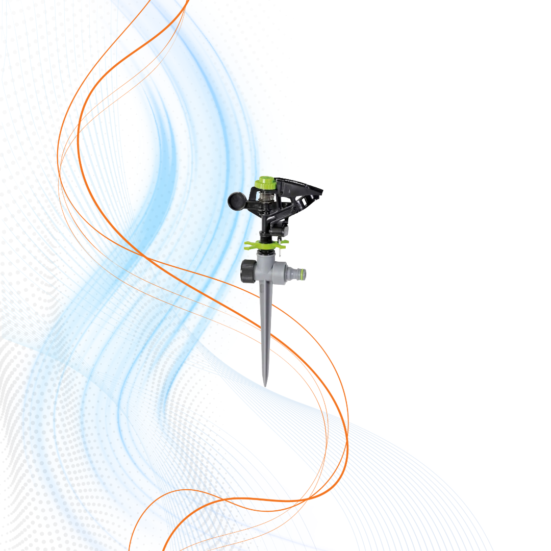 Irrigatore Pulsante Plastica 360° 0 Settore Verdemax Confezione 3pz