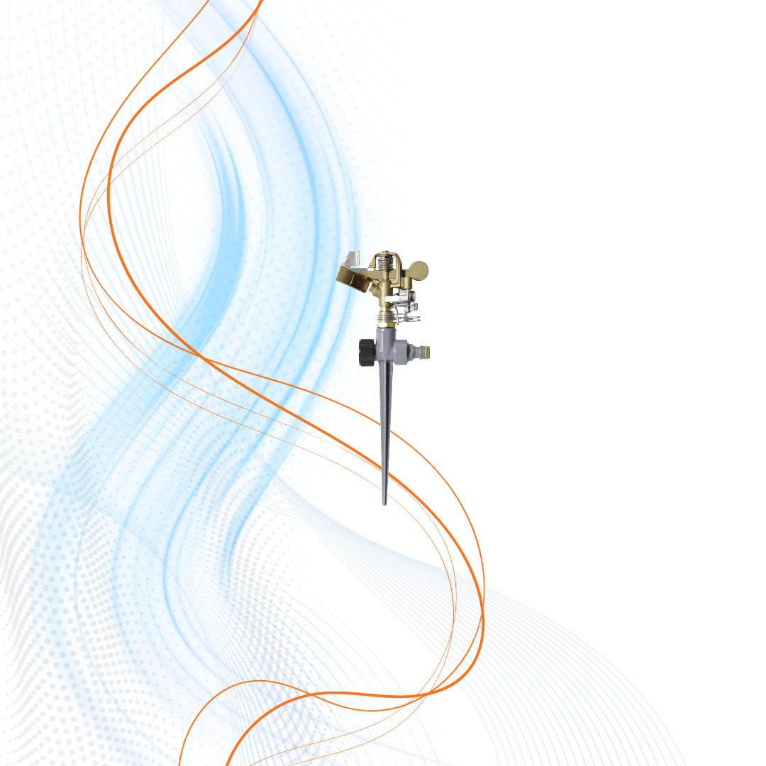 Irrigatore Pulsante Metallo 360° 0 Settore Verdemax
