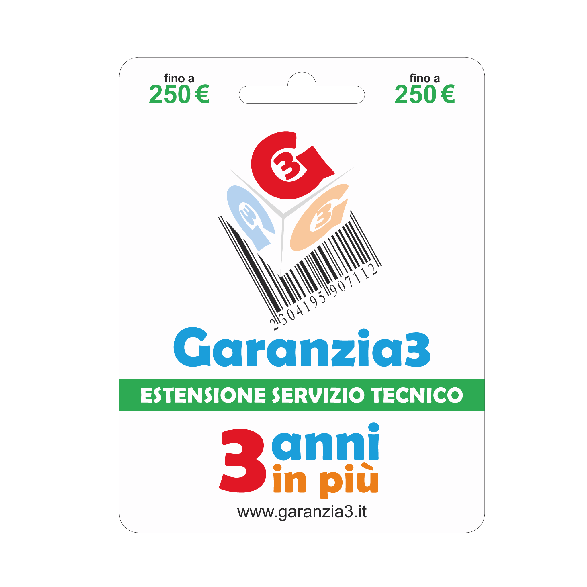 Garanzia3 Estensione del servizio tecnico fino a 250,00 Euro - Climaprime