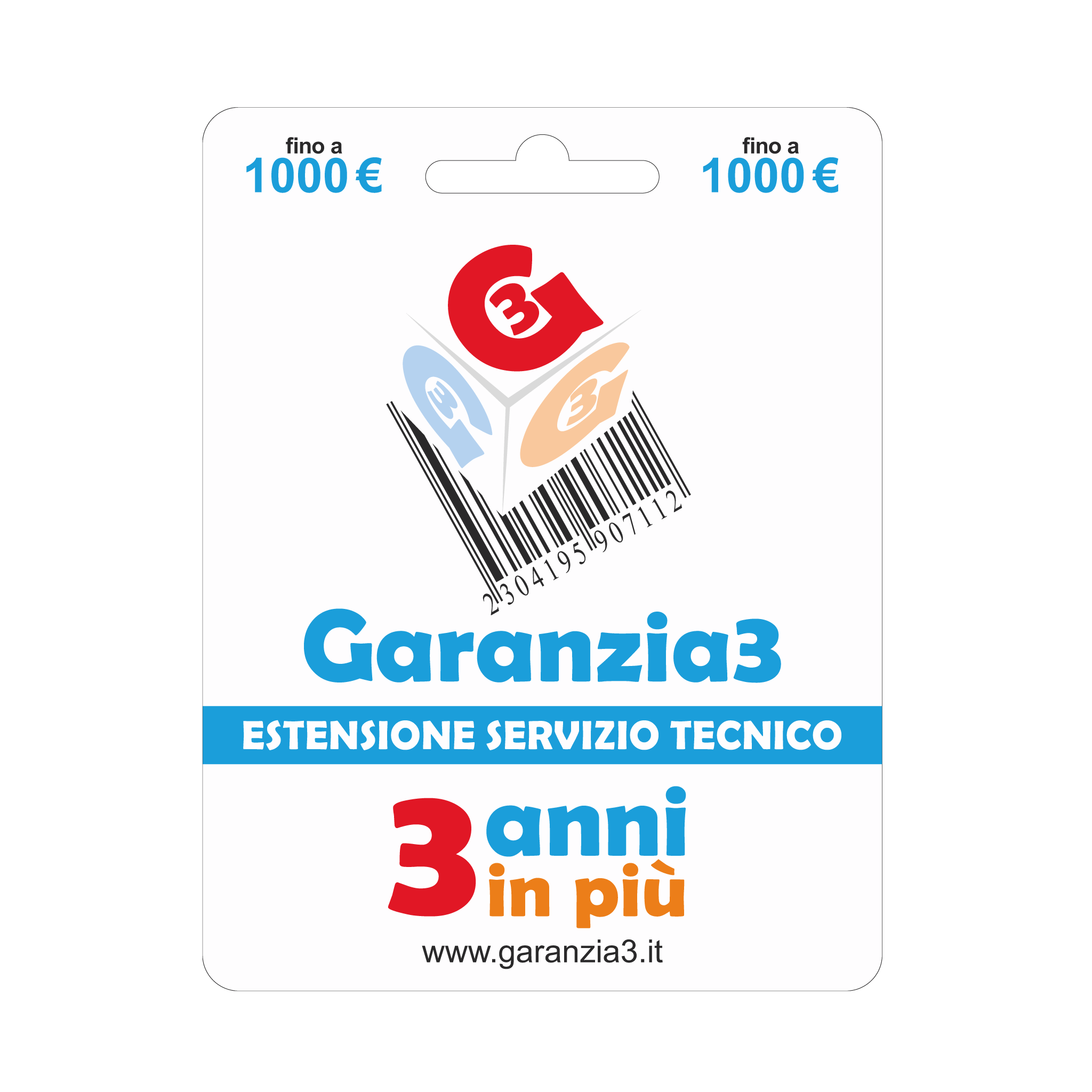 Garanzia3 Estensione del servizio tecnico fino a 1000,00 Euro - Climaprime
