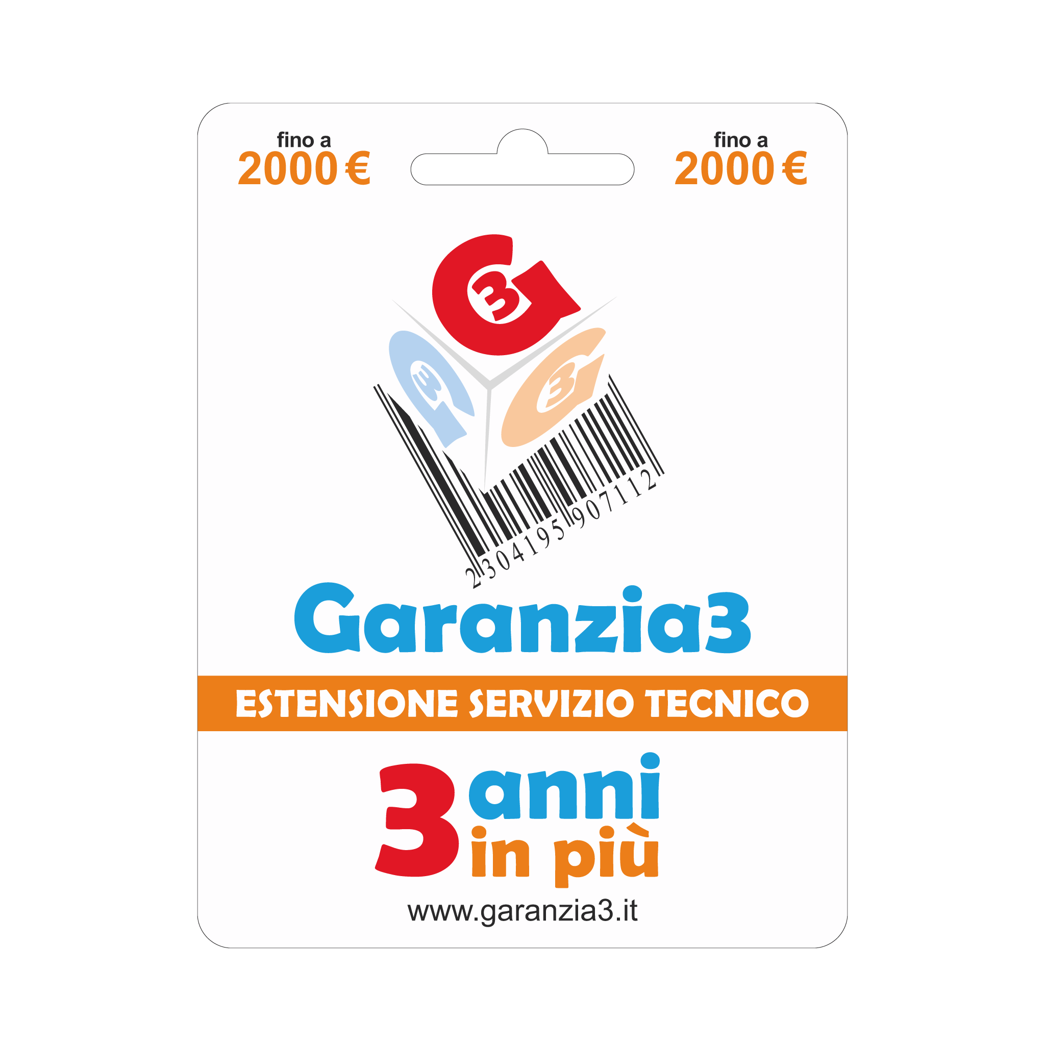 Garanzia3 Estensione del servizio tecnico fino a 2000,00 Euro - Climaprime