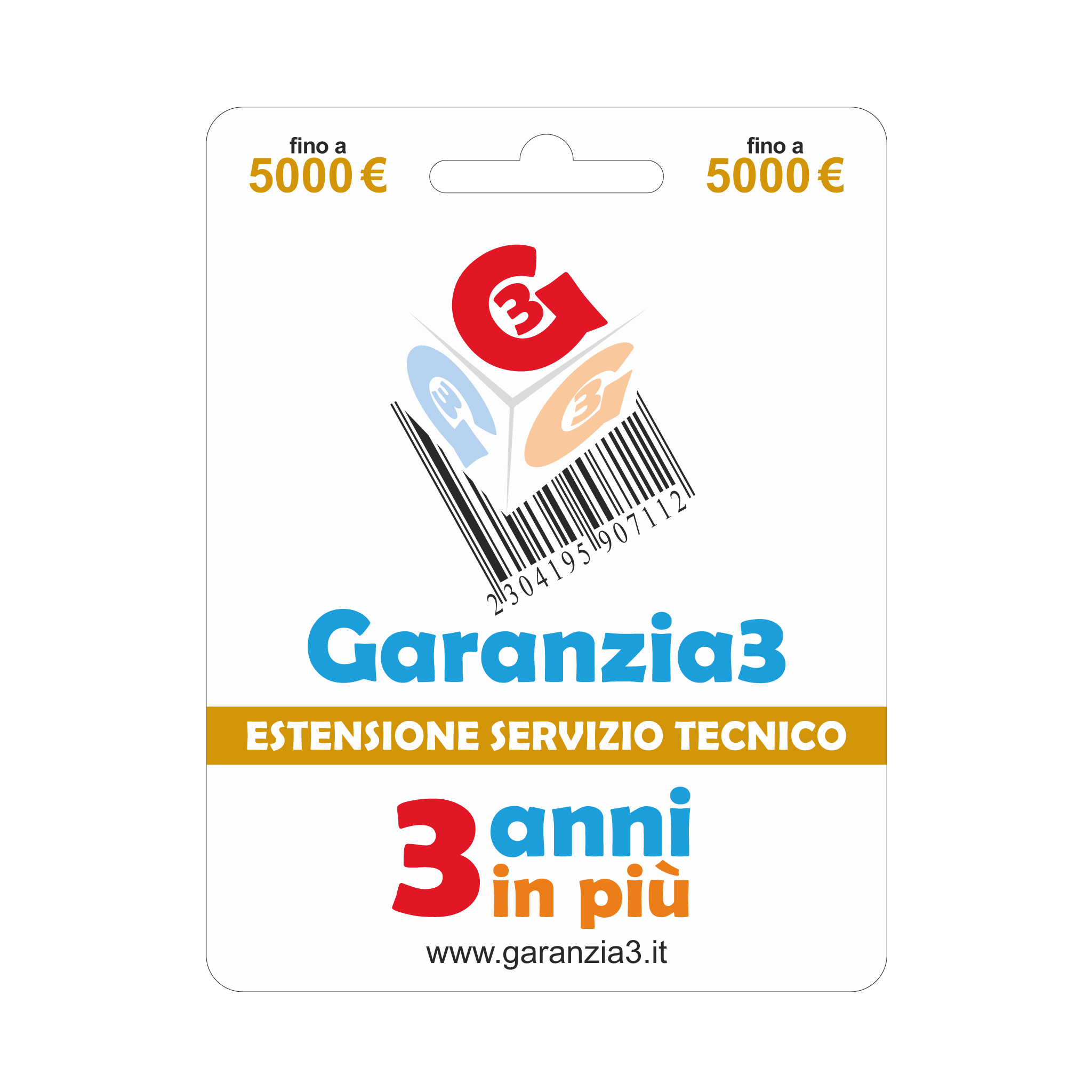 Garanzia3 Estensione del servizio tecnico fino a 5000,00 Euro - Climaprime