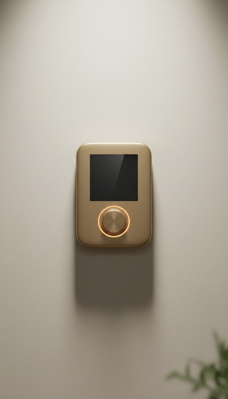 Termostato digitale smart finitura Champagne