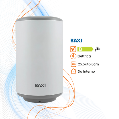 Scaldabagno Baxi Extra+ Elettrico Sopralavello/Sottolavello - Climaprime