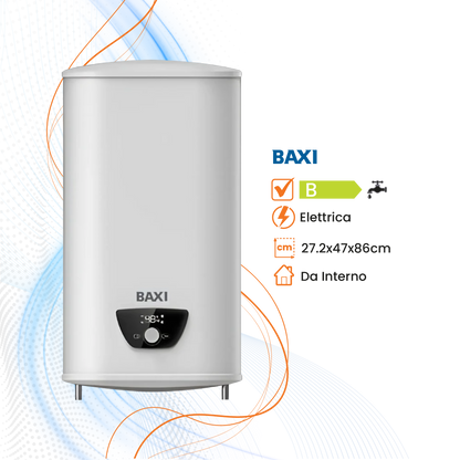 Scaldabagno Baxi Lite Compact Elettrico Orizzontale/Verticale - Climaprime