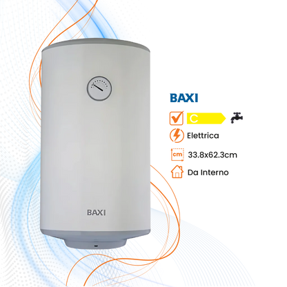 Scaldabagno Baxi Must+ Elettrico Orizzontale/Verticale - Climaprime
