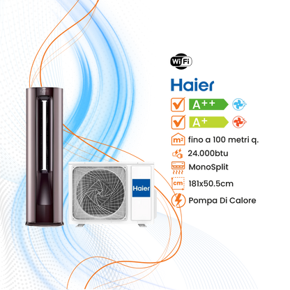 Climatizzatore Haier Colonna Inverter R-32 WiFi - Climaprime