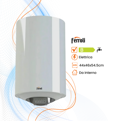 Scaldabagno Ferroli Titano Smart Elettrico Orizzontale/Verticale - Climaprime