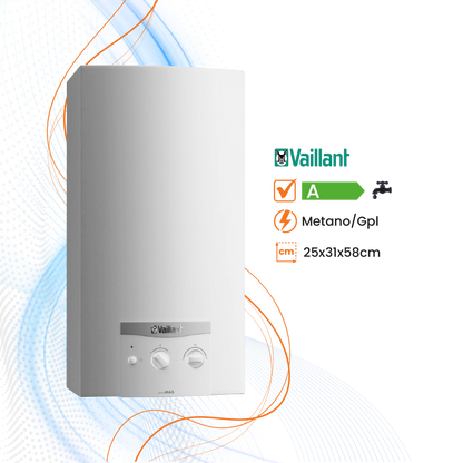 Scaldabagno Vaillant atmoMAG Mini 11LT a Gas Tiraggio Naturale - Climaprime