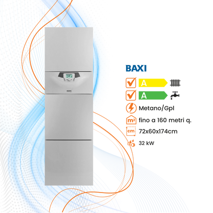 Caldaia Baxi Power 32 Combi 160 a Condensazione - Climaprime