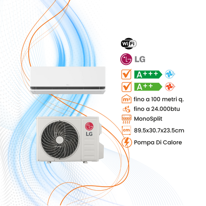 Climatizzatore LG DualCool Deluxe Inverter R-32 WiFi - Climaprime